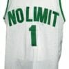 #1 No Limit Basketball Jersey Sewn White