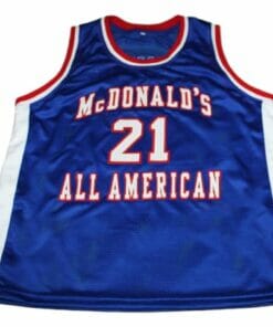 Kevin Garnett #21 McDonalds All American New Basketball Jersey Blue