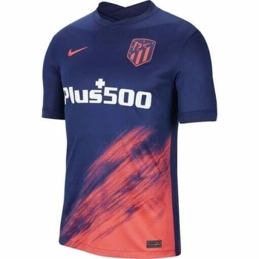 21-22 Atletico Madrid Away Jersey Custom Name and Number Jersey