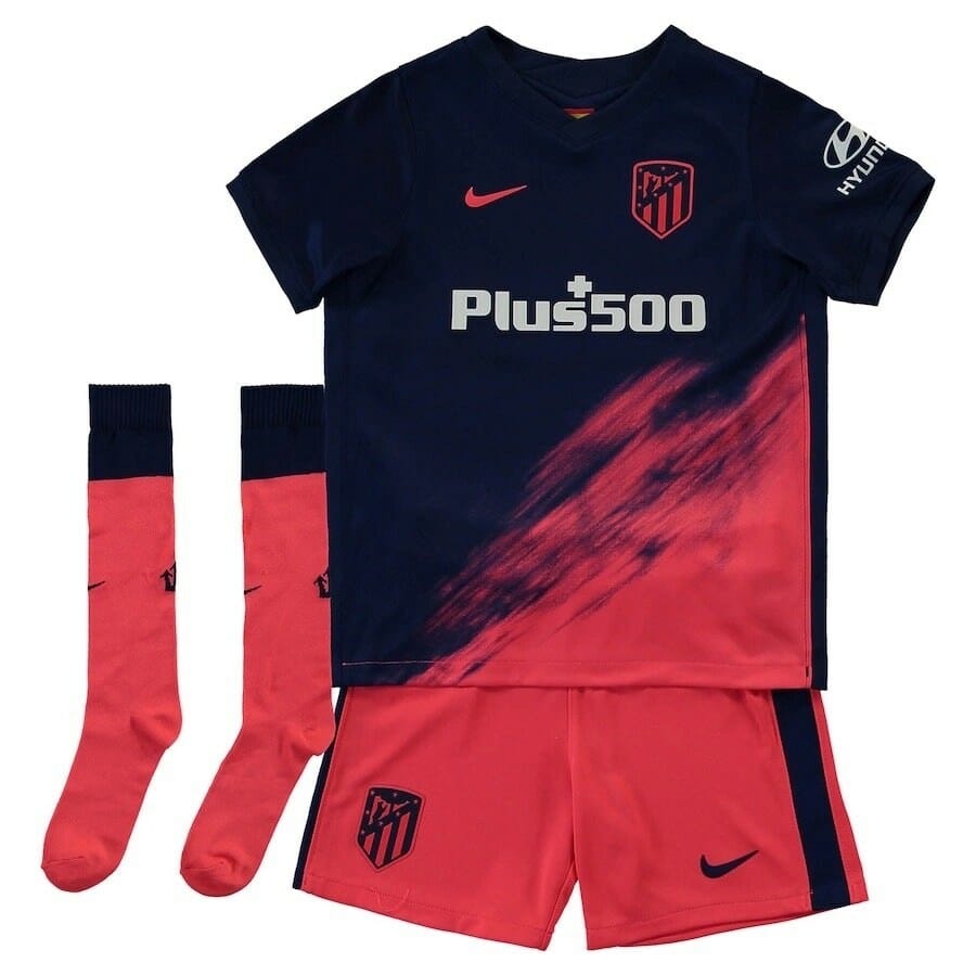 21-22 Atletico Madrid Away Kids Kit Custom Name and Number Jersey 1 21-22 Atletico Madrid Away Kids Kit Custom Name and Number Jersey