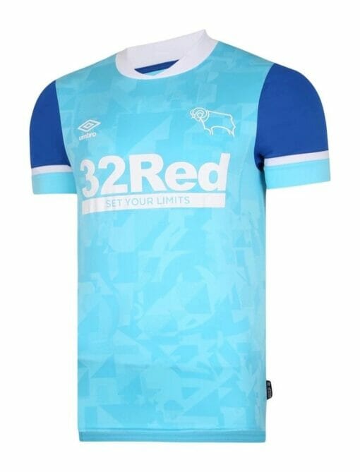 21-22 Derby County FC Away Jersey Custom Name and Number Jersey