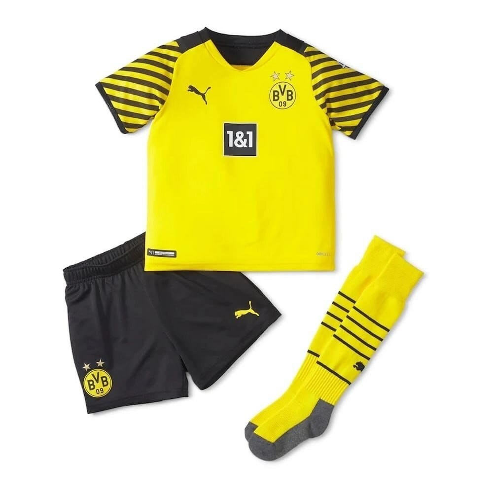 21-22 Dortmund Home Kids Kit Custom Name and Number Jersey 1 21-22 Dortmund Home Kids Kit Custom Name and Number Jersey