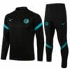 21-22 Inter Milan Black Tracksuit Custom Name and Number