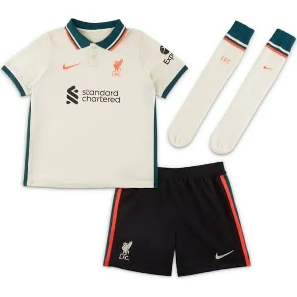 21-22 Liverpool Away Kids Kit Custom Name and Number Jersey 1 21-22 Liverpool Away Kids Kit Custom Name and Number Jersey