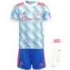 21-22 Man U Away Kids Kit Custom Name and Number Jersey