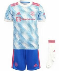 21-22 Man U Away Kids Kit Custom Name and Number Jersey