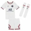 21-22 PSG Fourth Kids Kit White Custom Name and Number Jersey