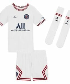 21-22 PSG Fourth Kids Kit White Custom Name and Number Jersey