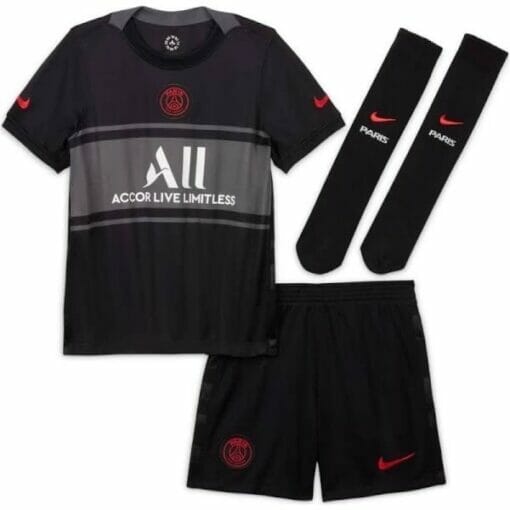 21-22 PSG Third Kids Kit Custom Name and Number Jersey
