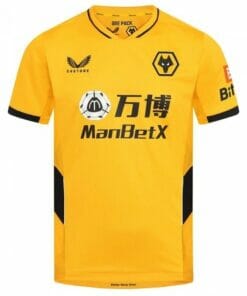 21-22 Wolverhampton Wolves Home Jersey Custom Name and Number Jersey