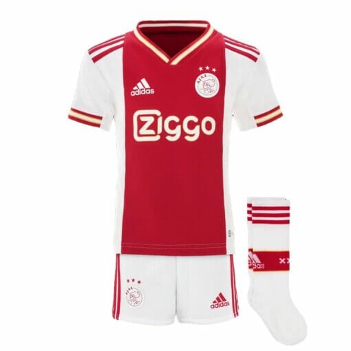 22-23 Kids Ajax Home Kit Custom Name and Number Jersey
