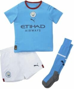 22-23 Kids Manchester City Home Kit Custom Name and Number Jersey