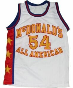 Kwame Brown #54 McDonald's All American Basketball Jersey White