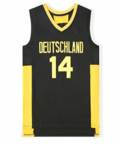 Alternative view of Dirk Nowitzki #14 Deutschland Germany Basketball Jersey