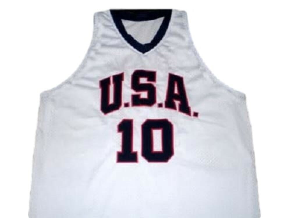 Kobe Bryant #10 Team USA Basketball Jersey White 2 Kobe Bryant #10 Team USA Basketball Jersey White