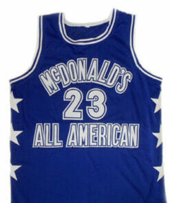 Michael Jordan #23 McDonald's All American Basketball Jersey Blue