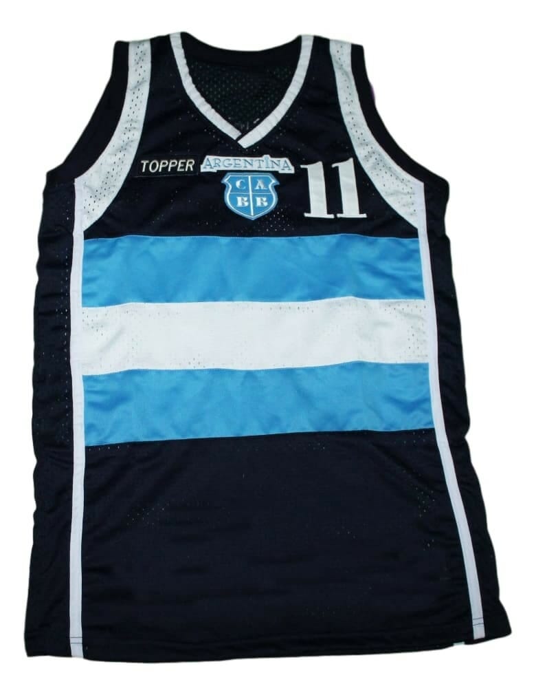 Luis Scola #11 Topper Argentina Basketball Jersey Navy Blue 2 Luis Scola #11 Topper Argentina Basketball Jersey Navy Blue