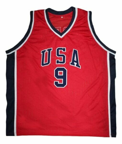 Michael Jordan #9 Team USA Basketball Jersey Red