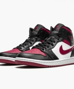 Air Jordan 1 Mid Bred Toe BlackGym Red White Basketball Shoes 554724 066 AJ1 Sneakers 2 550x550 1
