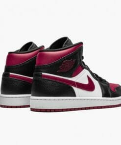 Air Jordan 1 Mid Bred Toe BlackGym Red White Basketball Shoes 554724 066 AJ1 Sneakers 3 550x550 1