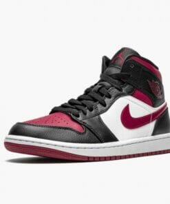 Air Jordan 1 Mid Bred Toe BlackGym Red White Basketball Shoes 554724 066 AJ1 Sneakers 4 550x550 1