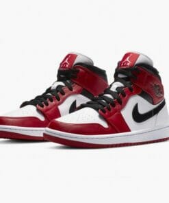 Air Jordan 1 Mid Chicago 2020 WhiteGym Red Black Basketball Shoes 554724 173 AJ1 Unisex Sneakers 2 550x550 1