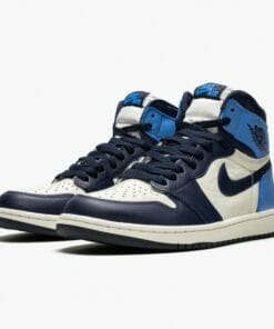 Air Jordan 1 Retro High OG ObsidianUniversity Blue Basketball Shoes 555088 140 AJ1 Sneakers 2 550x550 1