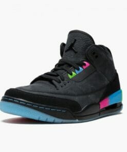 Air Jordan 3 Retro Quai54 Unisex Basketball Shoes AT9195 001 BlackBlack Electric Green AJ3 Jordan Sneakers 4 550x550 1