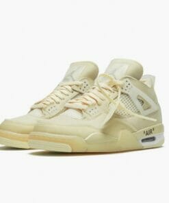Air Jordan 4 Retro Off White Sail Unisex Jordan Sneakers SailMuslin White Black Basektball Shoes CV9388 100 2 550x550 1
