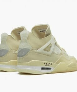 Air Jordan 4 Retro Off White Sail Unisex Jordan Sneakers SailMuslin White Black Basektball Shoes CV9388 100 3 550x550 1
