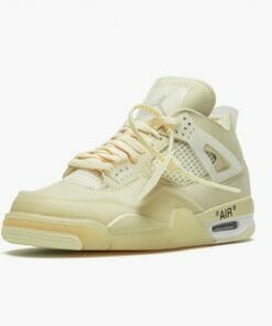 Air Jordan 4 Retro Off White Sail Unisex Jordan Sneakers SailMuslin White Black Basektball Shoes CV9388 100 4 550x550 1