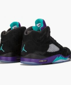 Air Jordan 5 Retro Black Grape Unisex Basketball Shoes BlackNew Emerald Grape Ice 136027 007 AJ5 Jordan Sneakers 3 1000x1000 1