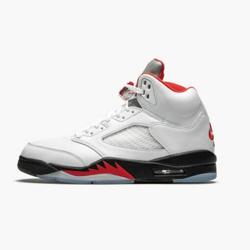 Air Jordan 5 Retro Fire Red Silver Tongue