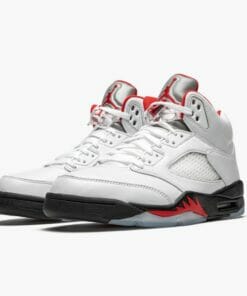 Air Jordan 5 Retro Fire Red Silver Tongue Mens Basketball Shoes True WhiteFire Red Black DA1911 102 AJ5 Jordan Sneakers 2 1000x1000 1
