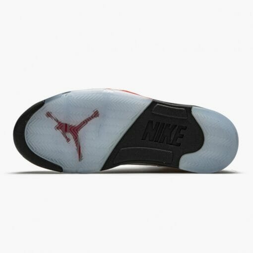 Air Jordan 5 Retro Fire Red Silver Tongue - Image 2