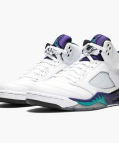 Air Jordan 5 Retro Grape WhiteNew Emerald Grp Ice Blk Mens Basketball Shoes 136027 108 AJ5 Sneakers 2 1000x1000 1