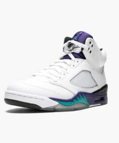 Air Jordan 5 Retro Grape WhiteNew Emerald Grp Ice Blk Mens Basketball Shoes 136027 108 AJ5 Sneakers 4 1000x1000 1
