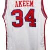 Akeem Olajuwon #34 Houston New Basketball Jersey White