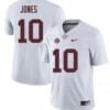 Alabama Crimson Tide #10 Mac Jones Football White Jersey
