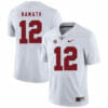 Alabama Crimson Tide #12 Joe Namath College Football Jersey White