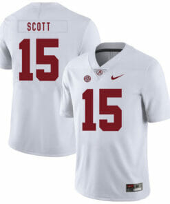 Alabama Crimson Tide #15 JK Scott College Football Jersey White