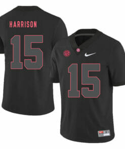 Alabama Crimson Tide #15 Ronnie Harrison College Football Jersey Black