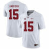 Alabama Crimson Tide #15 Ronnie Harrison College Football Jersey White 6 Alabama Crimson Tide #15 Ronnie Harrison College Football Jersey White