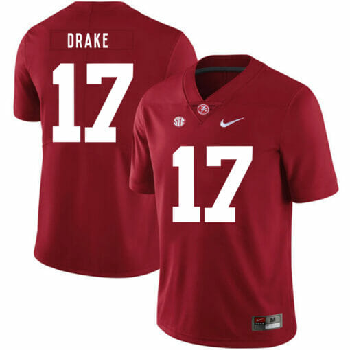 Alabama Crimson Tide #17 Kenyan Drake College Football Jersey Red