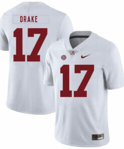 Alabama Crimson Tide #17 Kenyan Drake College Football Jersey White