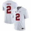 Alabama Crimson Tide #2 Jalen Hurts College Football Jersey White
