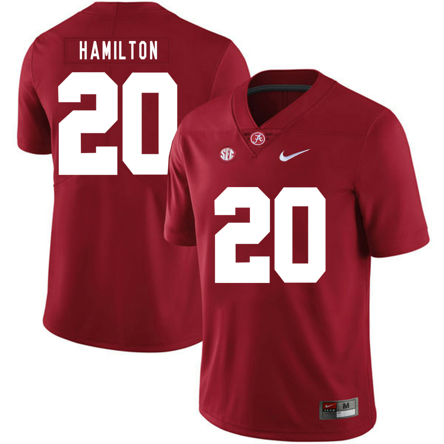 Alabama Crimson Tide #20 Shaun Dion Hamilton Football Jersey Red 1 Alabama Crimson Tide #20 Shaun Dion Hamilton Football Jersey Red