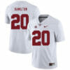 Alabama Crimson Tide #20 Shaun Dion Hamilton Football Jersey White 7 Alabama Crimson Tide #20 Shaun Dion Hamilton Football Jersey White