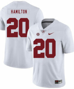 Alabama Crimson Tide #20 Shaun Dion Hamilton Football Jersey White