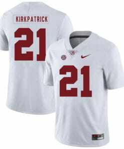 Alabama Crimson Tide #21 Dre Kirkpatrick College Football Jersey White